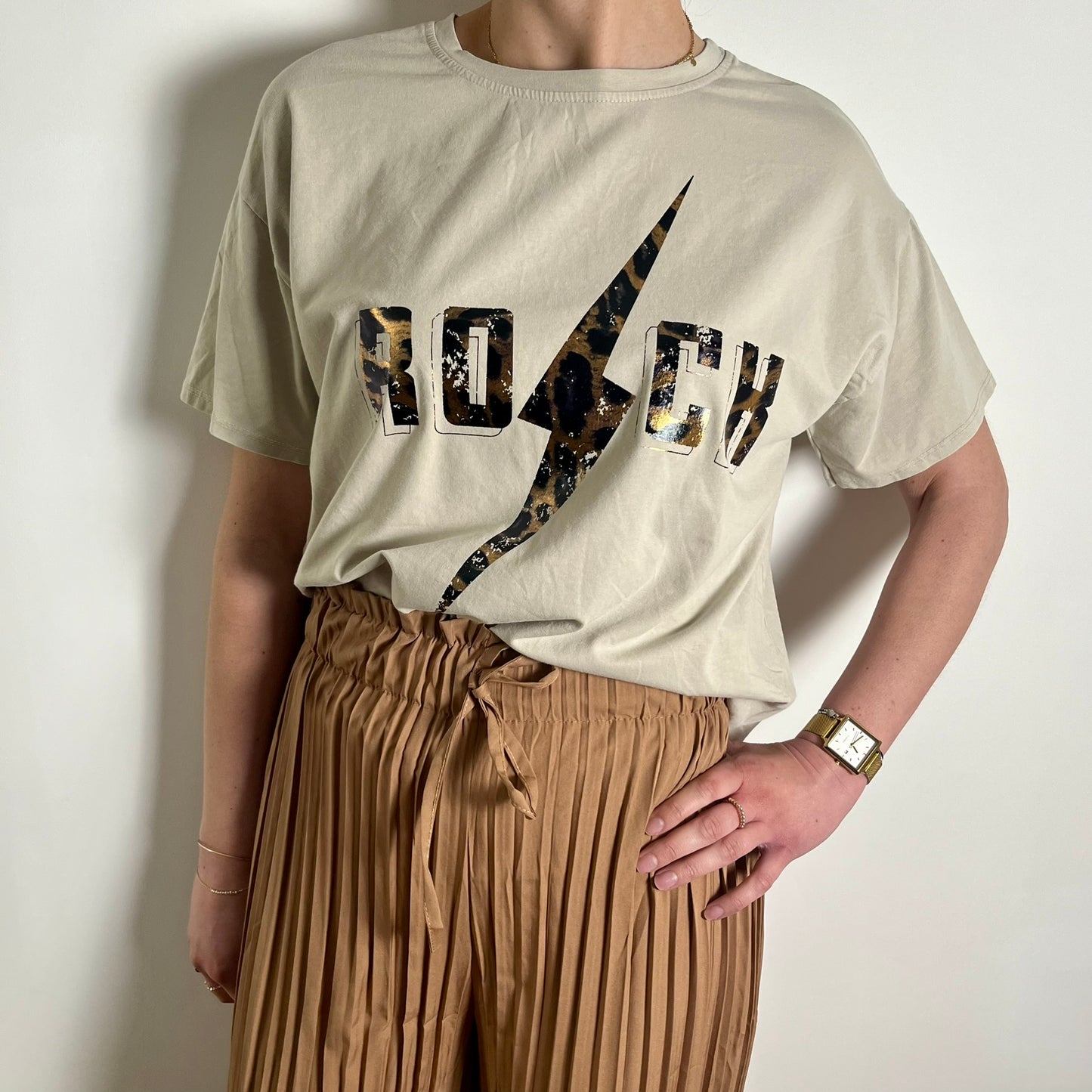 T-shirt "Rock" Beige